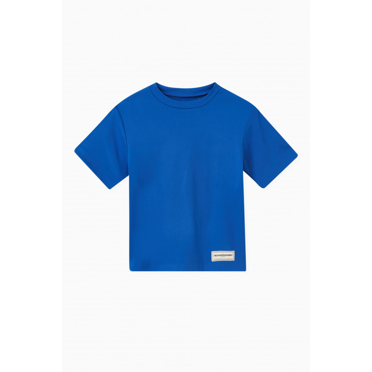 The Giving Movement - NY Regular COTTONSEY100© T-shirt in Organic Cotton-blend Blue