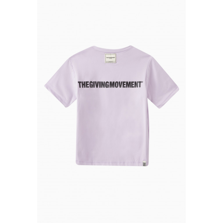 The Giving Movement - NY Regular COTTONSEY100© T-shirt in Organic Cotton-blend Purple