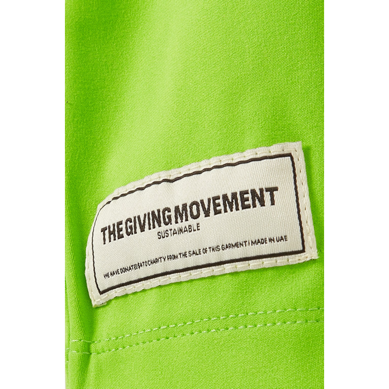 The Giving Movement - SOFTSKIN100© Logo Leggings in Recycled Blend Green