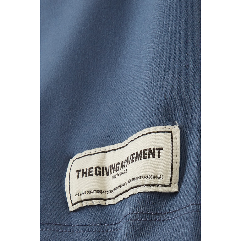 The Giving Movement - Softskin100© Biker Shorts in Recycled Nylon Blue