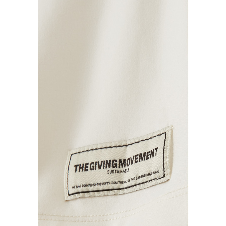 The Giving Movement - Softskin100© Biker Shorts in Recycled Nylon Neutral
