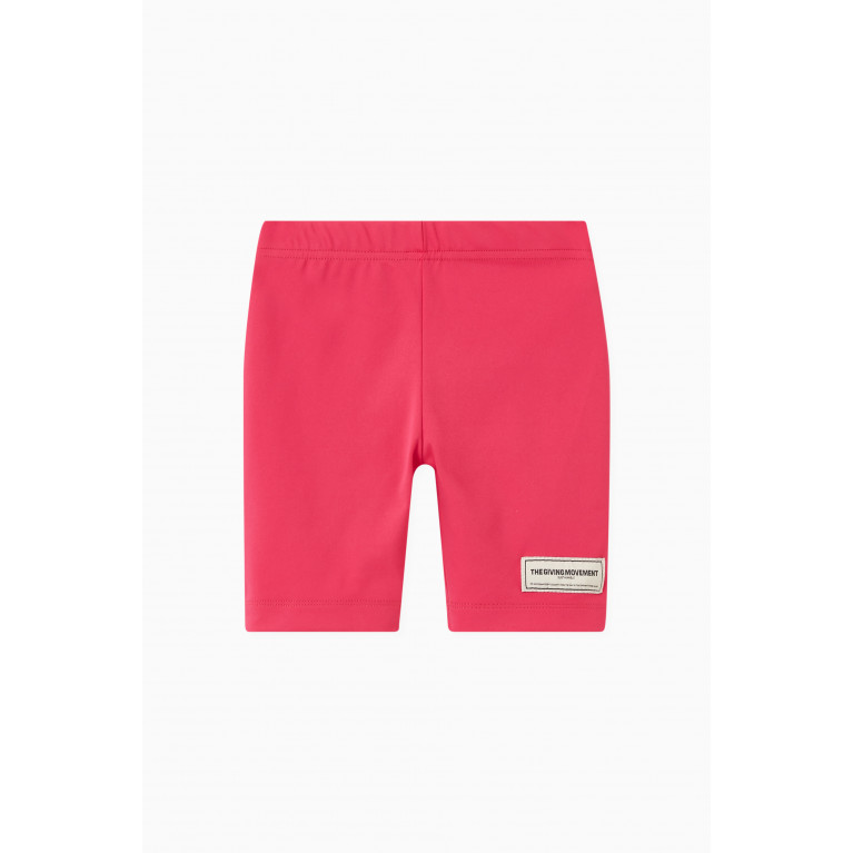 The Giving Movement - Softskin100© Biker Shorts in Recycled Nylon Pink