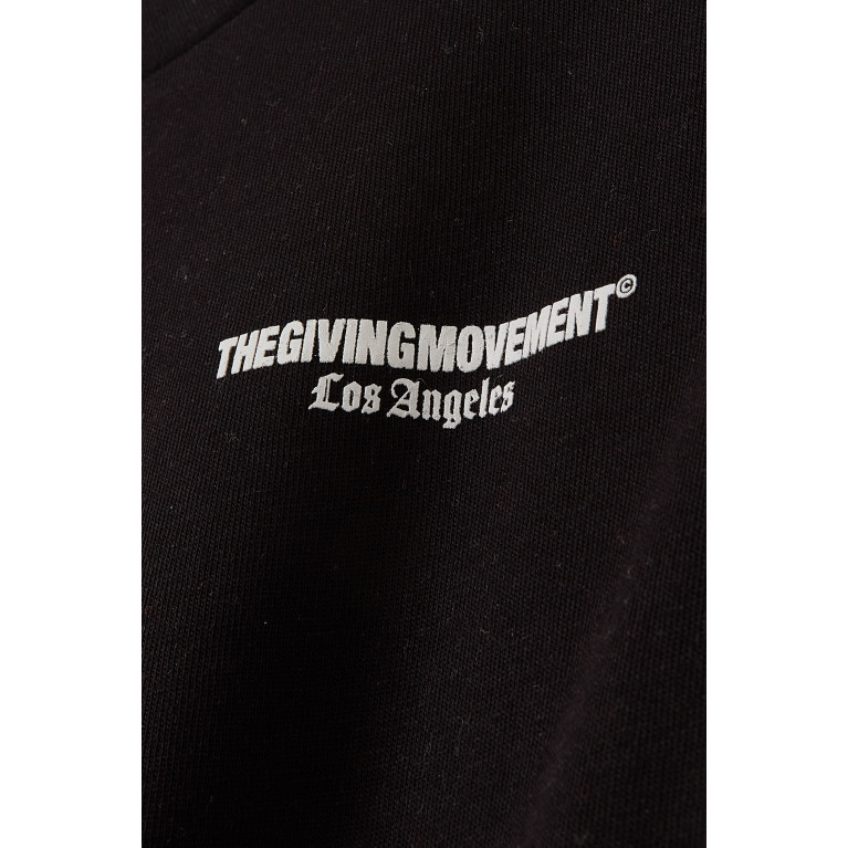 The Giving Movement - La Regular COTTONSEY100© T-shirt in Organic Cotton Blend Black