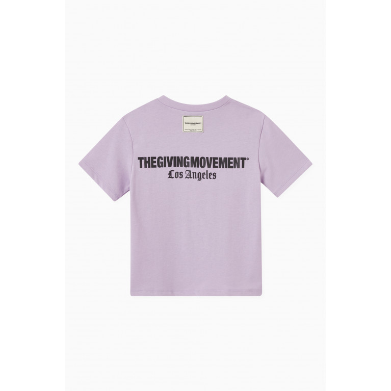 The Giving Movement - La Regular COTTONSEY100© T-shirt in Organic Cotton Blend Purple