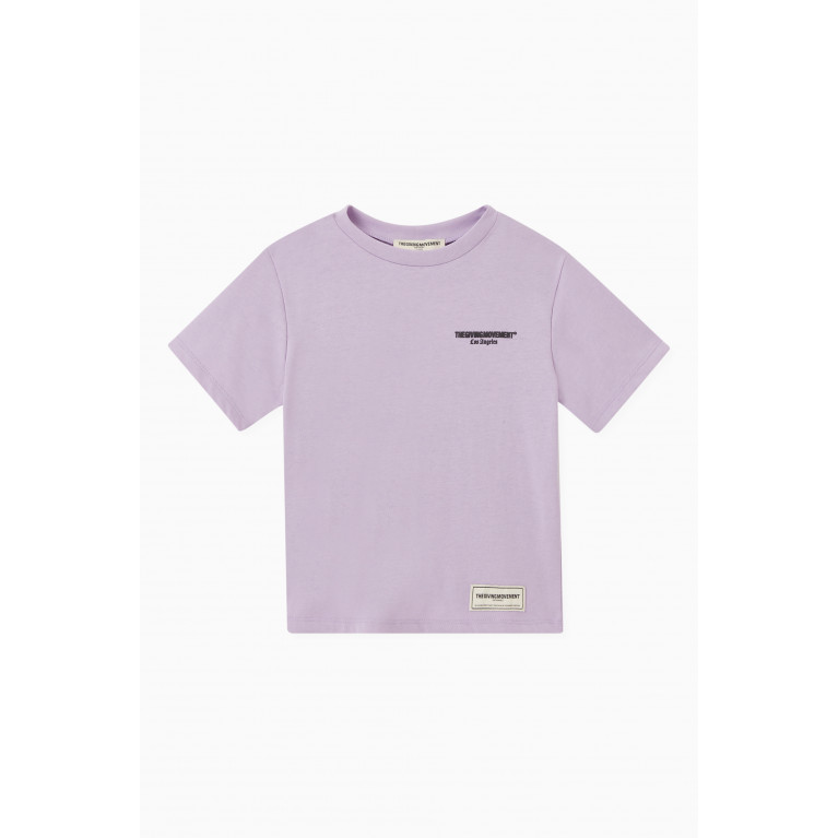 The Giving Movement - La Regular COTTONSEY100© T-shirt in Organic Cotton Blend Purple