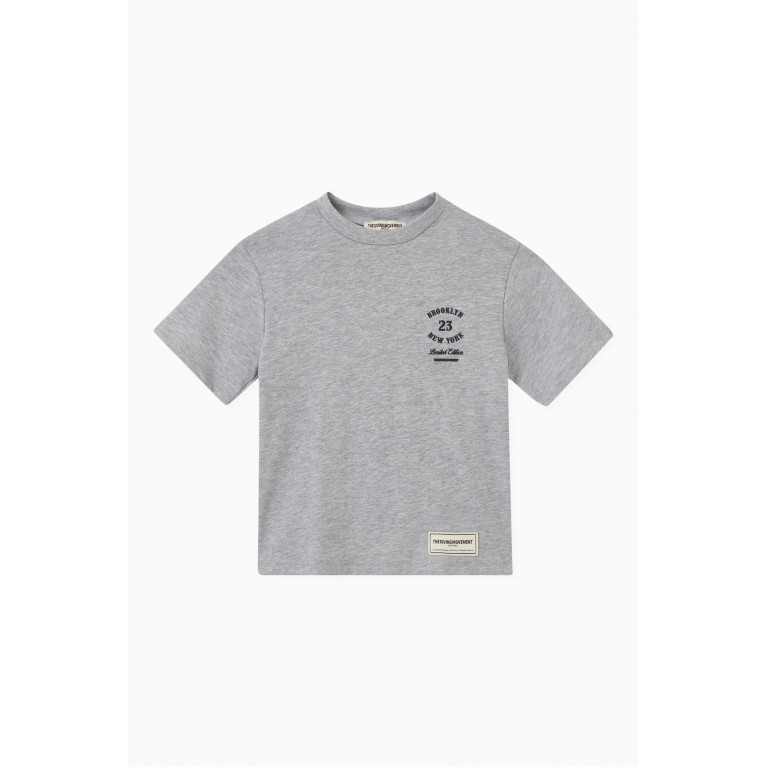The Giving Movement - NY Regular COTTONSEY100 T-shirt in Organic Cotton Blend Grey
