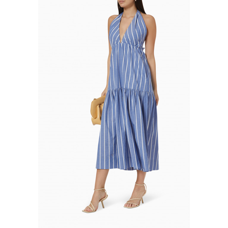 Shona Joy - Kimberly Halter Midi Dress in Cotton
