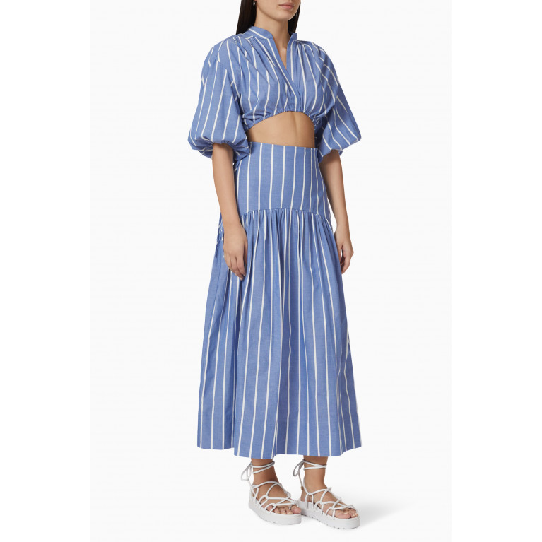 Shona Joy - Kimberly Deconstructed Midi Dress in Cotton