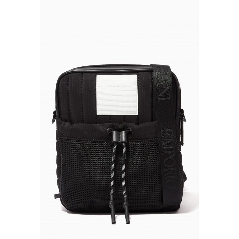 Emporio Armani - Quilted Crossbody Bag in Ripstop Nylon
