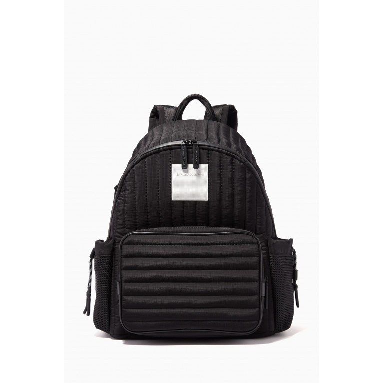 Emporio Armani - EA Logo Tag Backpack in Quilted Ripstop Nylon