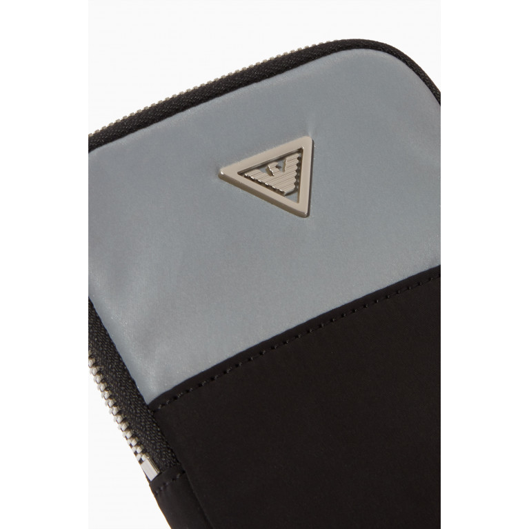 Emporio Armani - Reflective Phone Case with Strap in Nylon