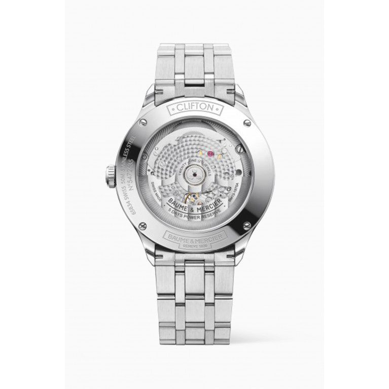 Baume & Mercier - Clifton Automatic Chronometer Stainless Steel Watch, 40mm