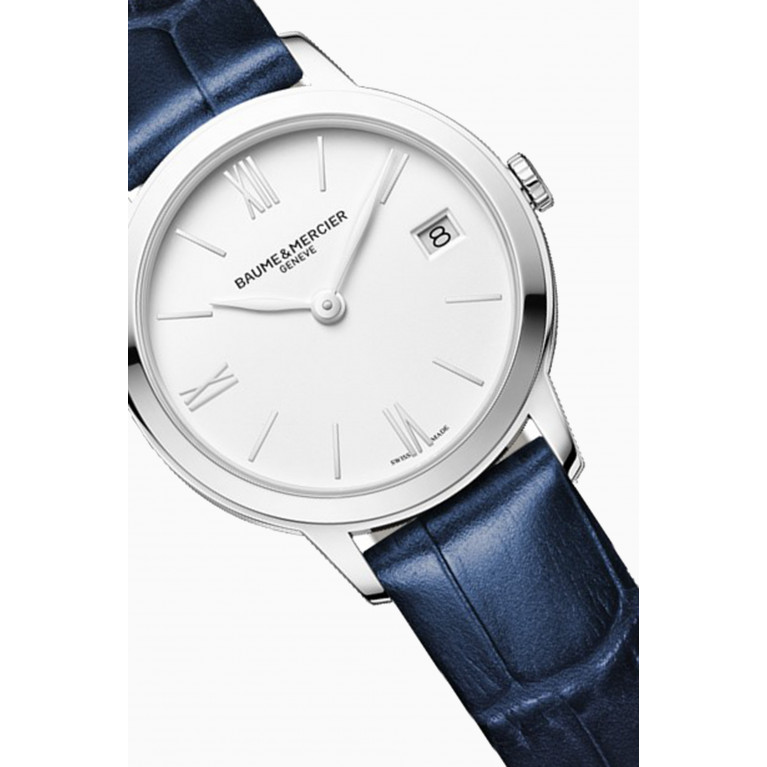 Baume & Mercier - Classima Quartz Steel & Leather Watch, 31mm