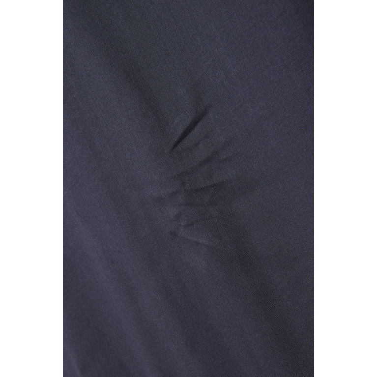 Emporio Armani - EA Logo Scarf in Wool Blue