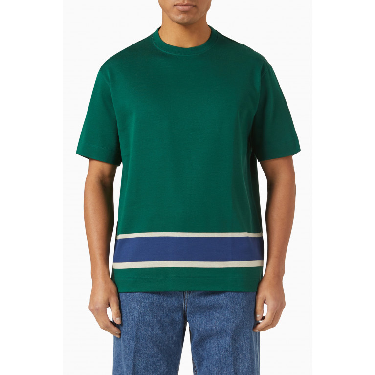 Emporio Armani - Explorer Capsule Logo T-shirt in Cotton Green