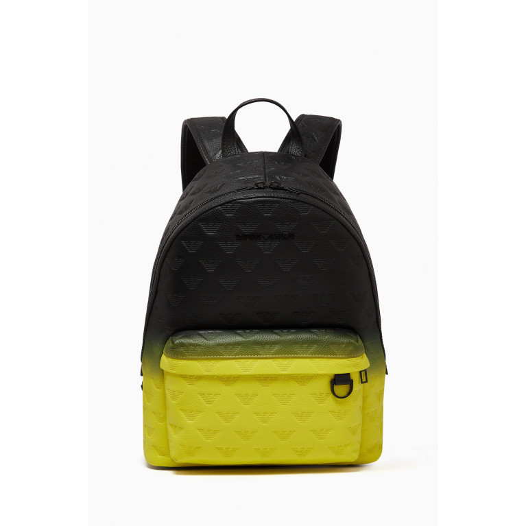 Emporio Armani - Ombre Effect Backpack in Pebbled Leather