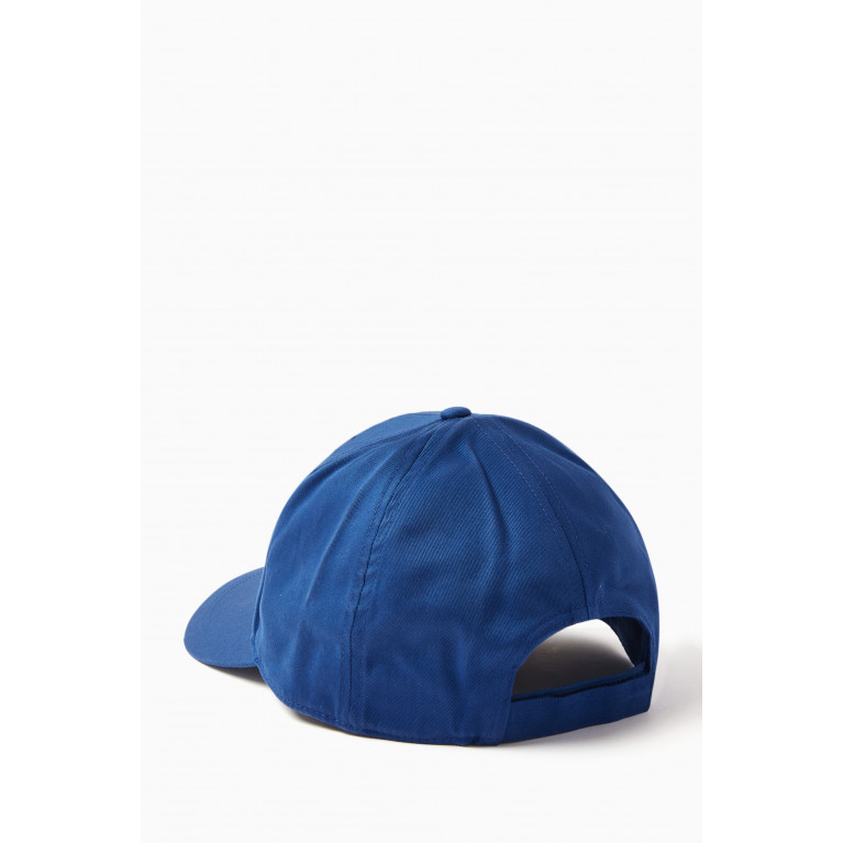 Emporio Armani - Tribe Logo Patch Baseball Cap in Gabardine Blue