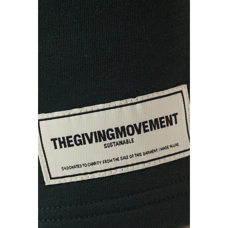 The Giving Movement - Lounge Shorts in Organic Fleece Green