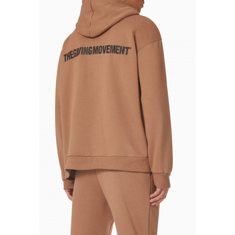 The Giving Movement - Modest Oversized Hoodie in Organic Fleece Neutral