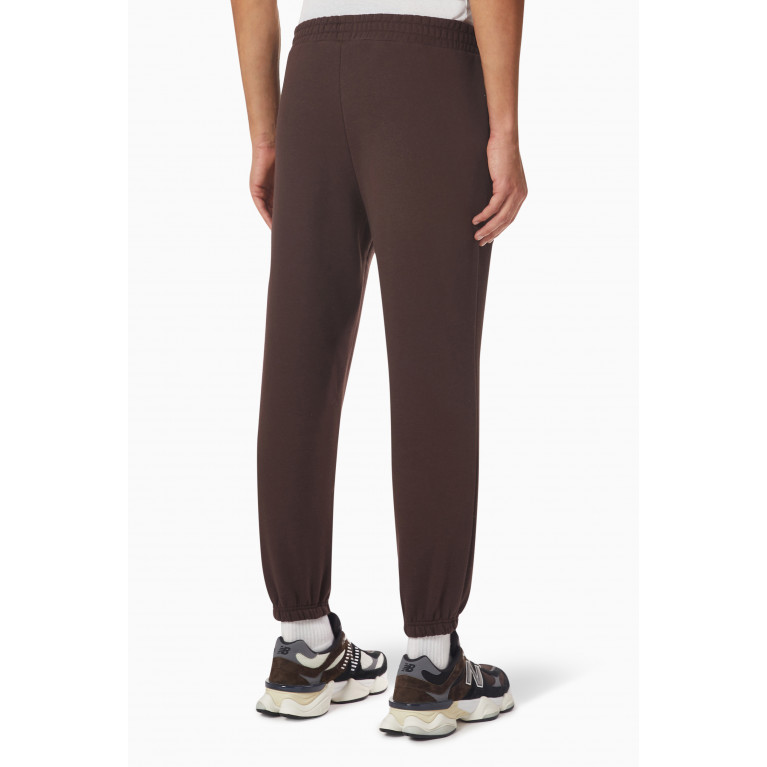 The Giving Movement - Logo Patch Sweatpants in Organic Fleece Brown