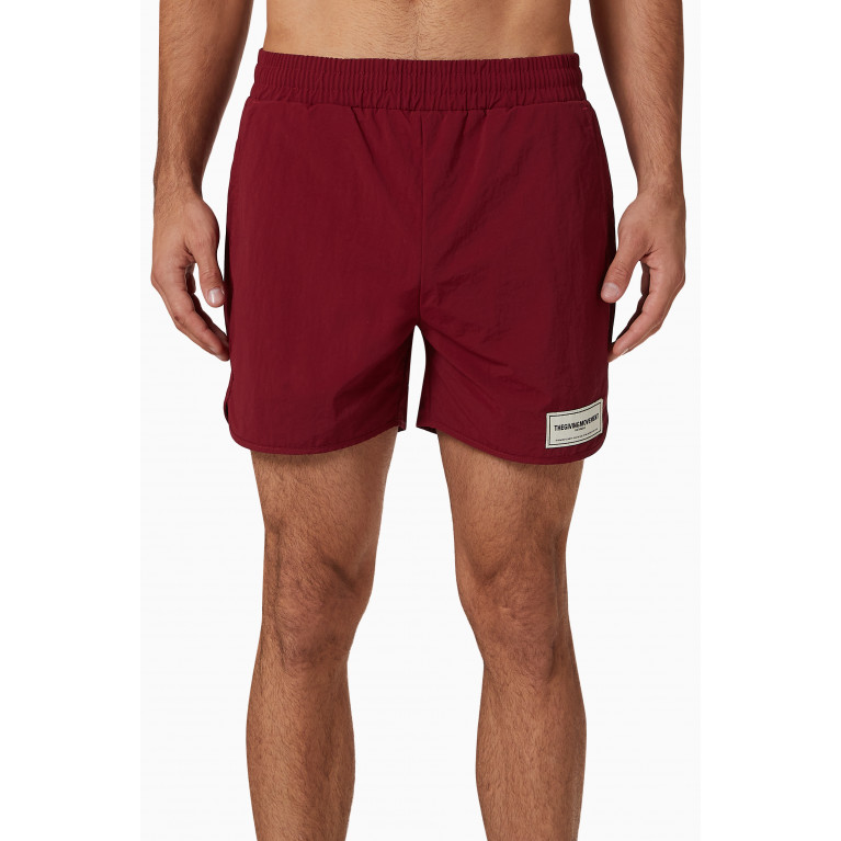 The Giving Movement - Swim Shorts in RE-SHELL100© Red