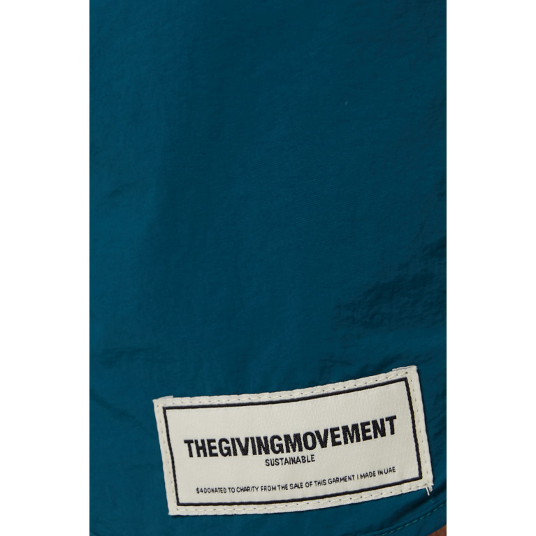 The Giving Movement - Swim Shorts in RE-SHELL100© Green