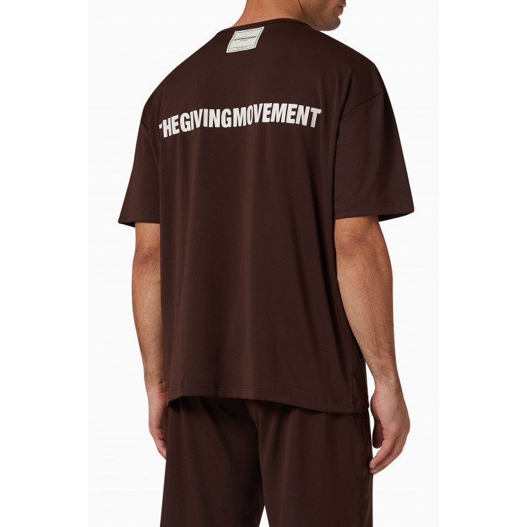 The Giving Movement - Oversized T-shirt in Light SOFTSKIN100© Brown