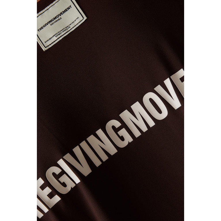 The Giving Movement - Oversized T-shirt in Light SOFTSKIN100© Brown