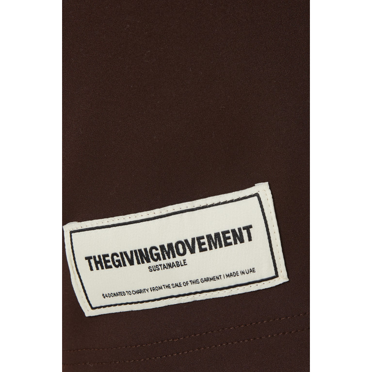 The Giving Movement - Single-layer Shorts in SOFTSKIN100© Brown