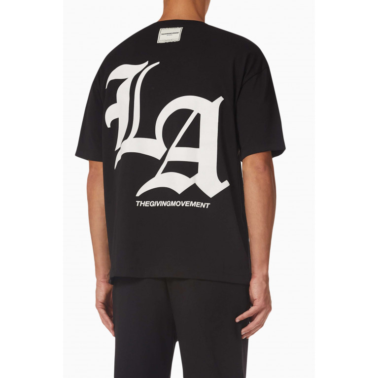 The Giving Movement - LA Relaxed-fit T-shirt in COTTONSEY100© Black