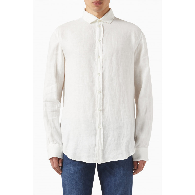 Emporio Armani - Classic Shirt in Linen White