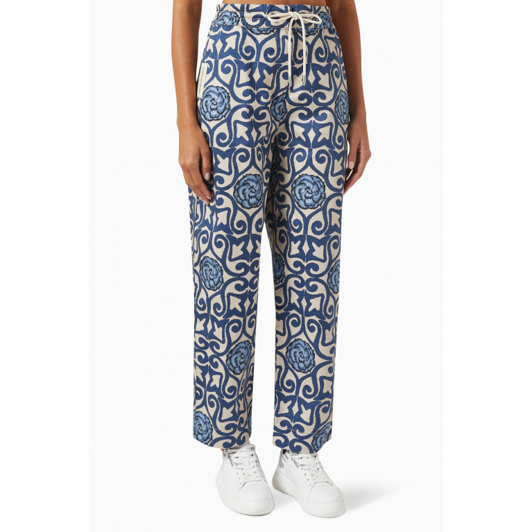 Emporio Armani - Floral Print Tapered Trousers