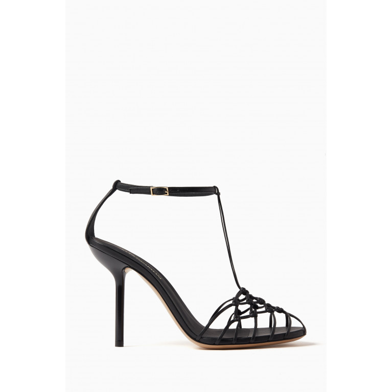 Emporio Armani - Lace-Knot Sandals in Leather