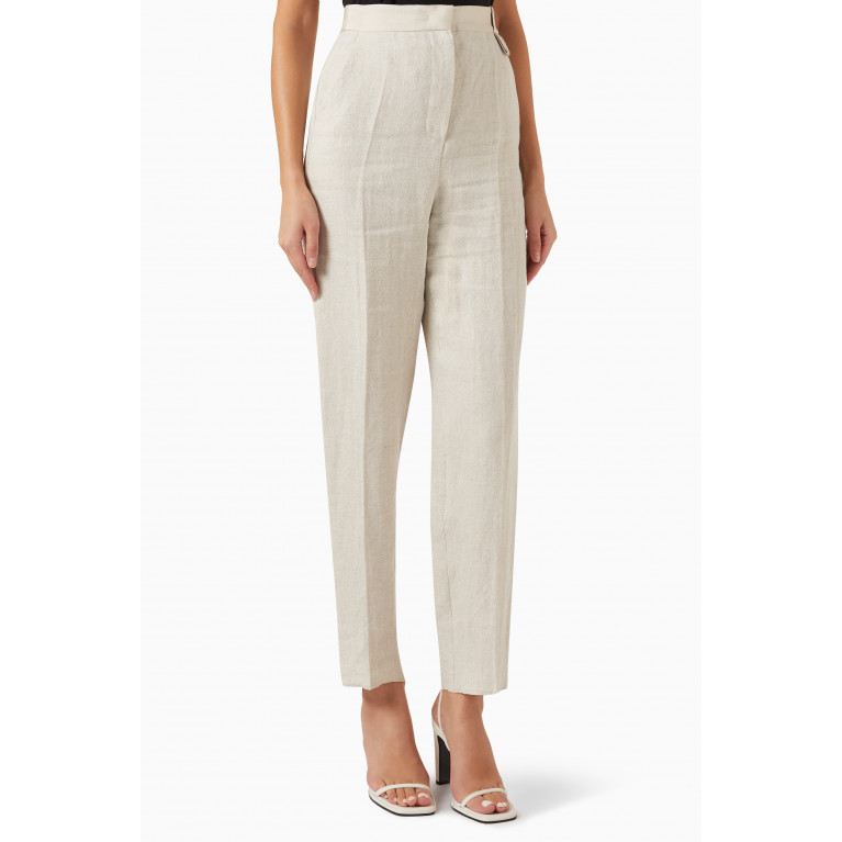 Emporio Armani - Tapered-leg Pants in Linen