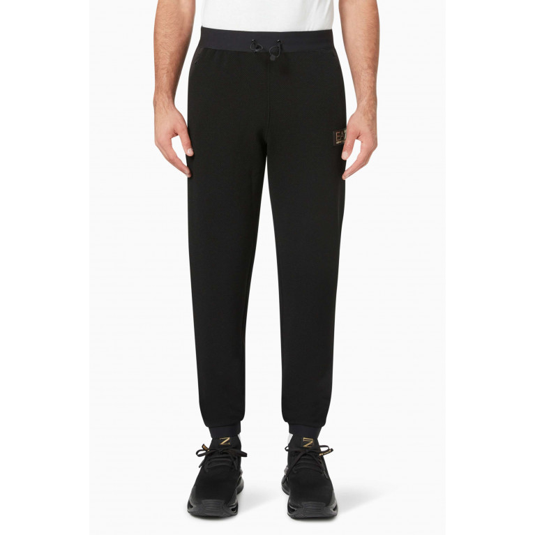 Emporio Armani - Sweatpants in Cotton Jersey Black