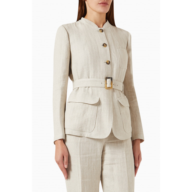 Emporio Armani - Belted Jacket in Linen