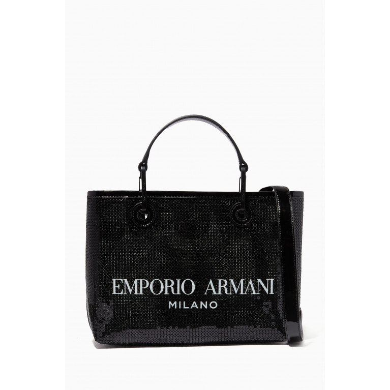 Emporio Armani - My EA Mini Tote Bag in Sequinned Eco Leather