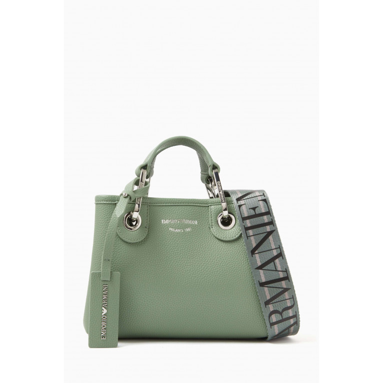 Emporio Armani - XS My EA Tote Bag in Faux Leather Green
