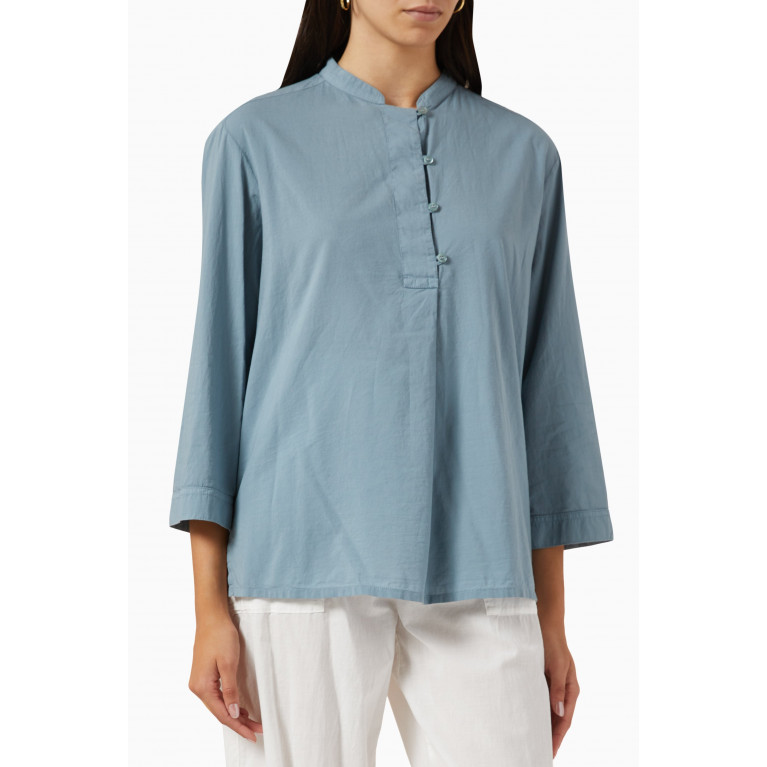 Emporio Armani - Sustainable Capsule Guru Collar Shirt in Cotton