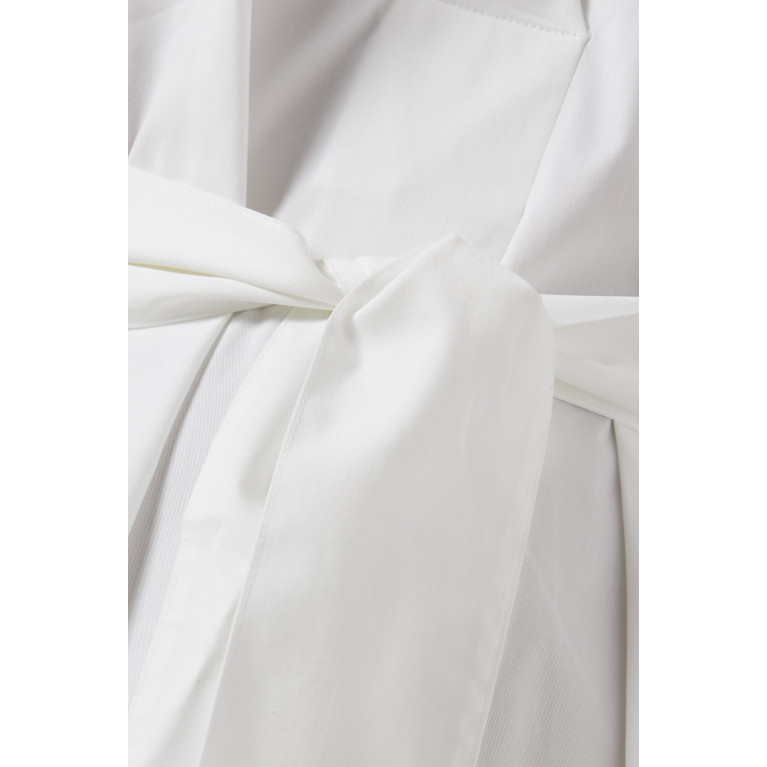 Emporio Armani - Belted Mini Dress in Cotton White