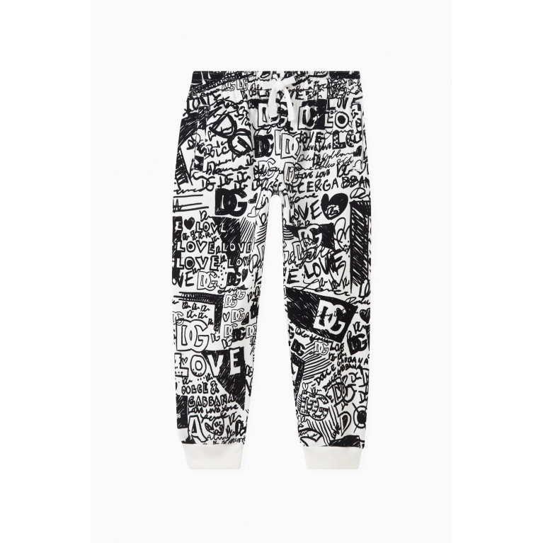 Dolce & Gabbana - Graffiti Sweatpants in Cotton