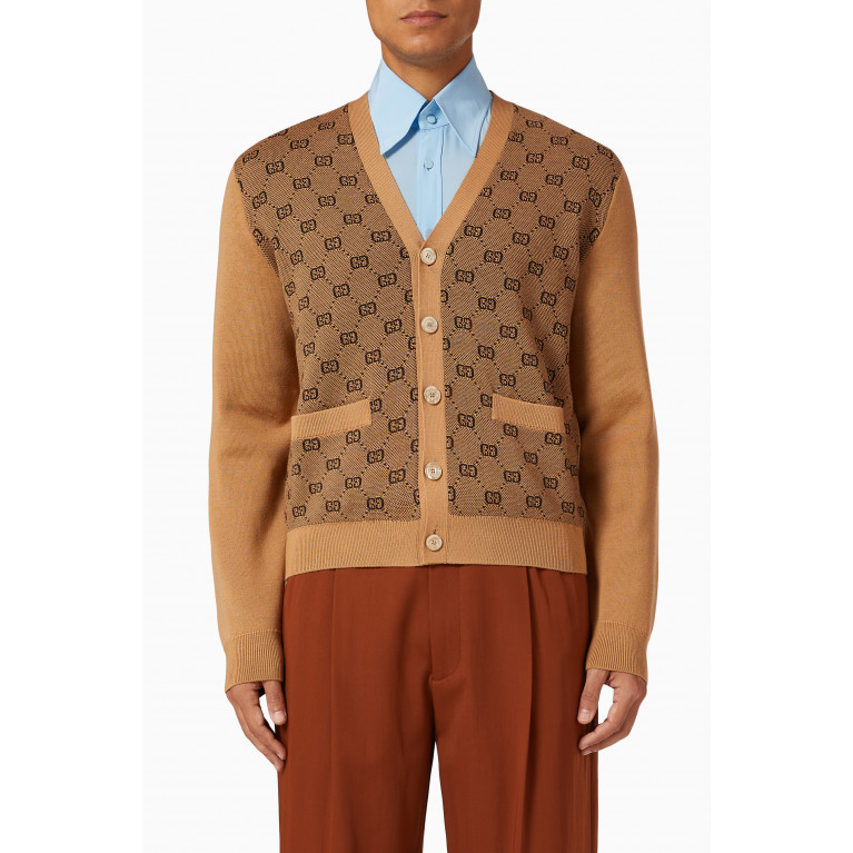 Gucci - GG Cardigan in Jacquard Wool