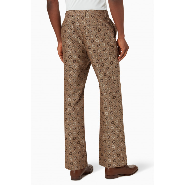 Gucci - Maxi Horsebit Pants in Cotton