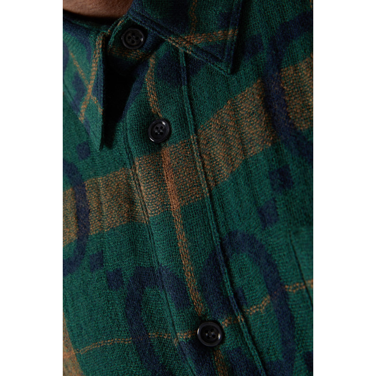 Gucci - Jumbo GG-patterned Check Shirt in Wool