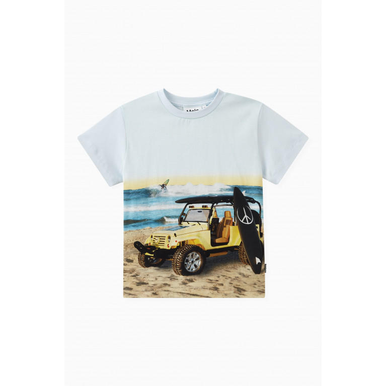 Molo - Beach Life T-shirt in Organic Cotton White