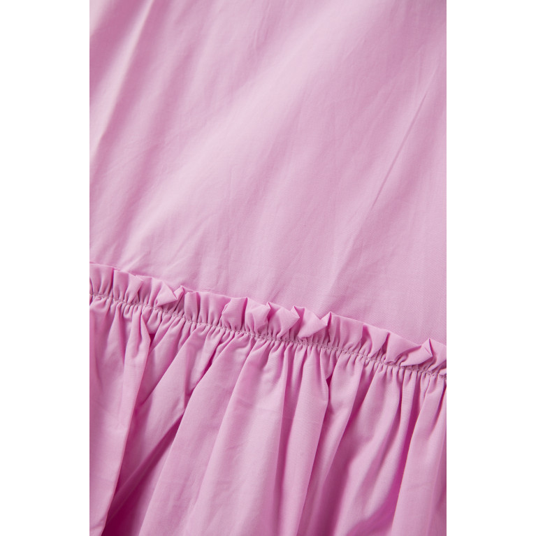 Molo - Cat Frill Dress in Organic Cotton Pink