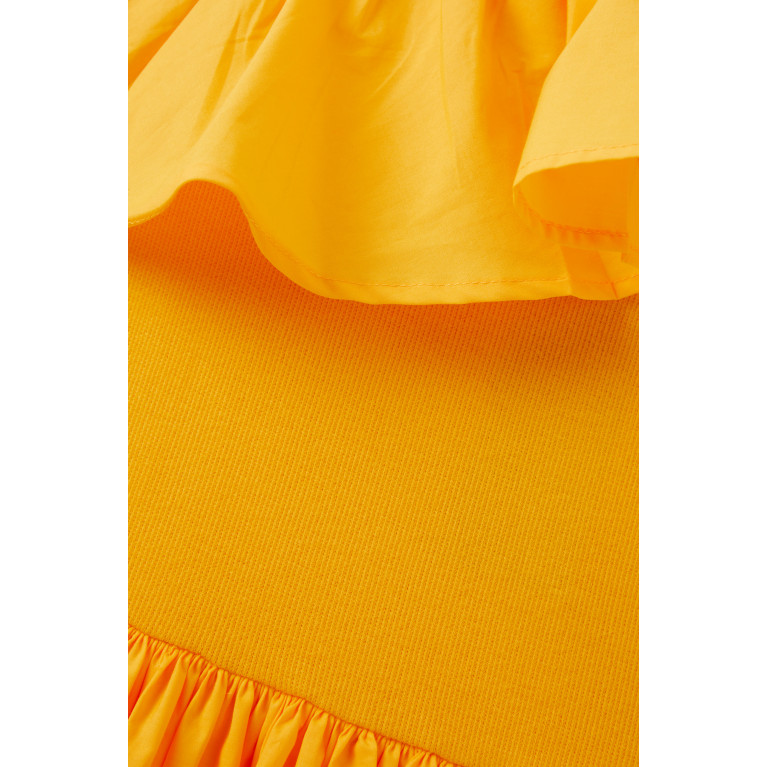 Molo - Chloey One-Shoulder Dress in Organic Cotton Yellow