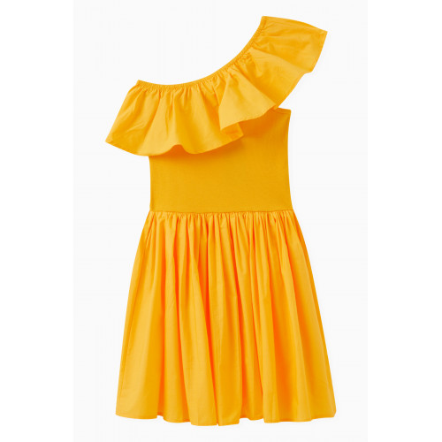 Molo - Chloey One-Shoulder Dress in Organic Cotton Yellow
