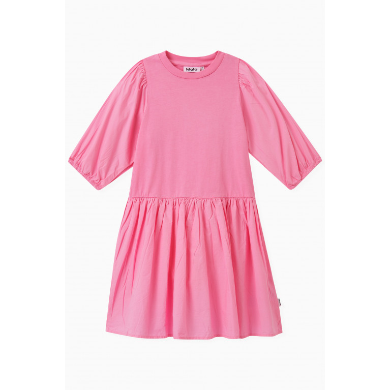 Molo - Cece Dress in Organic Cotton Pink