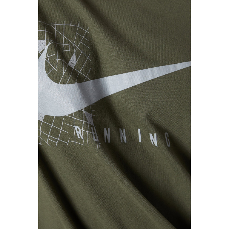 Nike Running - Dri-FIT Run Division DFC T-shirt in Cotton-blend Green
